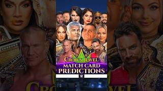 WWE Crown Jewel 2024  Card Predictions v3 Bevelock Shorts CrownJewel WWECrownJewel [upl. by Ahcatan]