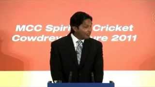 Kumar Sangakkara  The Lahore Attack  MCC Spirit of Cricket Cowdrey Lecture 2011 [upl. by Janeen]