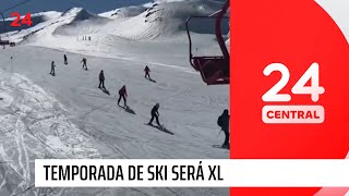 Temporada de ski será XL Nevados de Chillán celebra histórica caída de nieve  24 Horas TVN Chile [upl. by Busey]