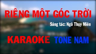 Riêng Một Góc Trời Karaoke Tone Nam  Beat Tuấn Ngọc [upl. by Yreved]