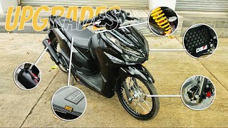 HONDA CLICK V3 UPGRADES  HONDA CLICK 2023  ACCESSORIES [upl. by Epul]