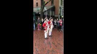 British Red Coat Soldiers in Boston Affix Bayonets and Charge the Crowd [upl. by Ayala]