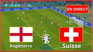 Suisse vs Angleterre en direct Coupe dEurope des Nations Euro 2024 Simulation football Gameplay PC [upl. by Trembly]