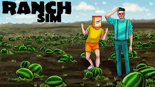 СОДА СДЕЛАЛ АРБУЗНУЮ ПЛАНТАЦИЮ ВОТ ТЕПЕРЬ ЗАЖИВЕМ В RANCH SIMULATOR [upl. by Nillor972]