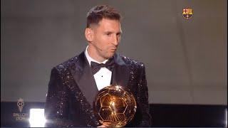 LEO MESSI WINS 7TH BALLON DOR BALLON DOR 2021 7️⃣ 🏆 [upl. by Aitekram]