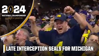 LATE INTERCEPTION puts Michigan EVEN CLOSER to the National Championship 🏆  ESPN College Football [upl. by Gnex16]