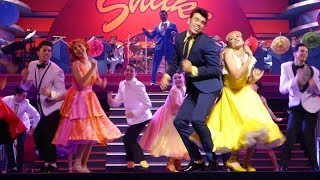 GREASE Le Musical est à Mogador  Présentation presse 29 sept 2017 [upl. by Azpurua960]