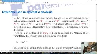 Symbols used in syntactic analysis syntax in Urdu amp English Lecture 28 Intro to linguistics bs 2 [upl. by Ploss518]