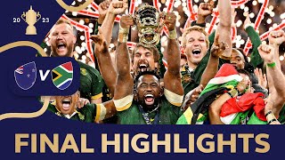 Most DRAMATIC Rugby World Cup final ever  New Zealand v South Africa  Rugby World Cup 2023 [upl. by Les]