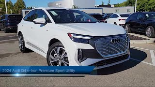 2024 Audi Q4 etron Premium Sport Utility Livermore Pleasanton Dublin Tracy Fremont San Ramon [upl. by Oguh]