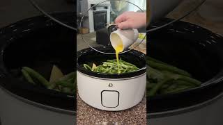 Five ingredient easy healthy crock pot dinner easydinnerideas healthyrecipes [upl. by Tnomyar]