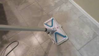 Bissell PowerFresh Slim steam mop first test [upl. by Annelak]