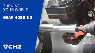 Gear Hobbing on a CNC lathe  CMZ Turning Your World [upl. by Fabio344]