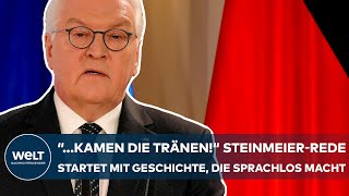 PUTINS KRIEG quot kamen die Tränenquot SteinmeierRede startet mit Geschichte die sprachlos macht [upl. by Nahtal]