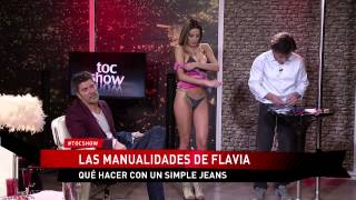 Las manualidades de Flavia Qué hacer con un jeans en tocshow [upl. by Pendergast]