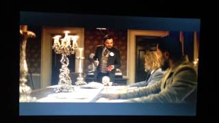 Django Unchained Best sceneFull SceneLeonardo DicaprioCuts HandGets Stitches [upl. by Adaha310]