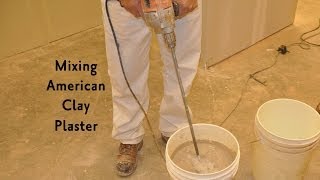 Mixing American Clay Plaster [upl. by Auhs]