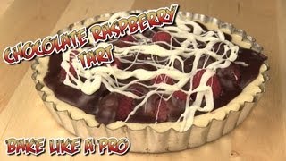 Chocolate Raspberry Tart Recipe [upl. by Brenden542]