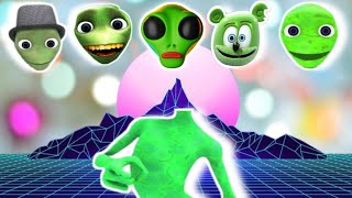 Wrong Heads DAME TU COSITA and PATILA Alien Green El Chombo Dance CHALLENGE Me Kemaste [upl. by Cecilius]