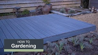 How to install a composite deck with Wickes [upl. by Yrro900]