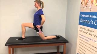 Exercise for Runners and Walkers Hip Flexor Hamstring Piriformis and Heelcord Stretch [upl. by Eelyam]