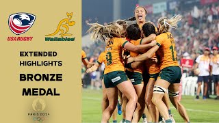 Australia 7s vs USA 7s HIGHLIGHTS  Paris Olympics Womens Rugby 2024 [upl. by Zackariah936]