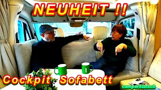 WELTNEUHEIT das 1 SOFABETT im Fahrerhaus🔥für Dein Kastenwagen Wohnmobil🔥Fiat Ducato Sprinter Ford [upl. by Bogie]