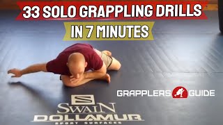 33 Solo Grappling BJJ Drills in 7 Minutes  Jason Scully [upl. by Sorazal]