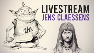 Digital Sketchbook Drawing with Jens Claessens livestream [upl. by Sidon]