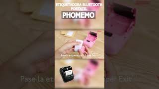 ⭐ Etiquetadora Bluetooth PHOMEMO 💯 Impresora de Etiquetas Térmica Inalámbrica para iOS y Android [upl. by Rybma]