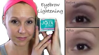 Jolen Eyebrow Lightening Kit  Technique For Lightening or DarkeningColoring  Demo [upl. by Leyameg671]