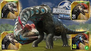 UNLOCKED AND MAXING SONORASAURUS  Jurassic World  The Game  Ep492 HD [upl. by Tiras]