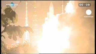 Ariane5Rakete im dritten Anlauf gestartet [upl. by Jamel]