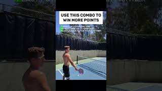 USE THIS COMBO TO WIN MORE POINTS pickleball pickleballhighlights pickleballpro [upl. by Aicemat]