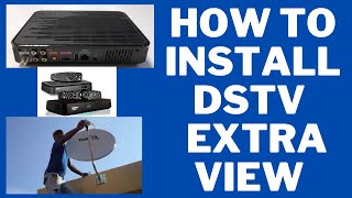 How to install dstv extra view with 2 hd decoders twin lnb diplexer smart lnb Jhb [upl. by Evol]