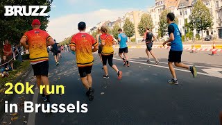 Brussels Marathon 2021  20k run [upl. by Nileuqaj]