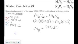 Titration Calculations [upl. by Namrehs]