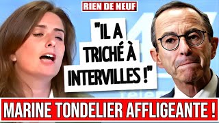 MARINE TONDELIER tacle BRUNO RETAILLEAU et cest AFFLIGEANT [upl. by Tonl206]