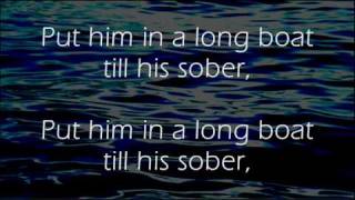 Drunken Sailor  Irish Rovers  Lyrics [upl. by Pillow314]