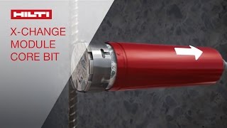 INTRODUCING the Hilti XChange module diamond core bits [upl. by Bird]