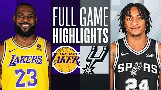 LAKERS at SPURS  FULL GAME HIGHLIGHTS  December 15 2023 [upl. by Maillil]