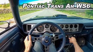 1981 Pontiac Firebird Trans Am WS6  400hp Crate Engine Muscle Car POV Binaural Audio [upl. by Nawek]