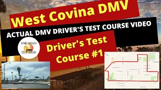 West Covina DMV Drivers Test Route 1  ACTUAL TEST ROUTE Behind The Wheel License Tip Video 2021 [upl. by Annie720]