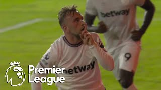 Jarrod Bowen heads West Ham 10 in front of Luton Town  Premier League  NBC Sports [upl. by Yeznil]