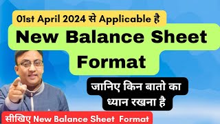 New Balance Sheet Format 2024  Accounts Finalization balancesheets [upl. by Ahsinom464]