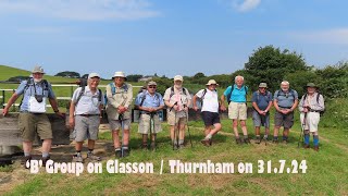 Sefton Road Ramblers C Group on Glasson  Thurnham Ramble 31724 movie [upl. by Ellenar324]