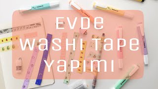 Washi Tape Yapımı  Evde Desenli Bant Yapımı  3 Farklı Kolay Yöntem DIY  Kendin Yap [upl. by Ezara]