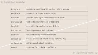 SH English Vocabulary Essential 13 [upl. by Som]