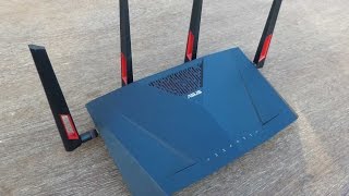 ASUS RT AC88U Dualband gigabit router unboxing [upl. by Anitnamaid]