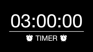 3 hours CountdownTimer Alarm  drei Stunden three hours [upl. by Tyre159]